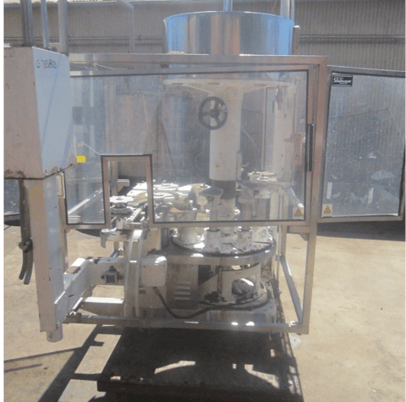 Shibuya #RF-508, 8-Head Rotary Bottle Filler, Stainless Steel, 60 bottles/min. - Image 4