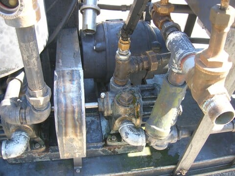 12" Alfa-Laval, Oil Purification System w/filter press, (10) cast iron plates, 20 gallon tank, 18" diameter x - Image 5