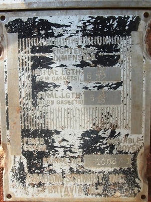 49 sq.ft., Graham, Sigma 1711, plate style heat exchanger, (36) 7.5" x 38" S/S plates, 2" inlet/outlet, 100 - Image 5