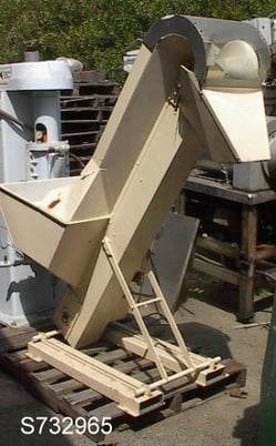 10 cu.ft. Aylesbury Automation Ltd. #50EL354, Hopper, bottle infeed, Carbon Steel, 27" x 27" x 20" deep, 7" - Image 5