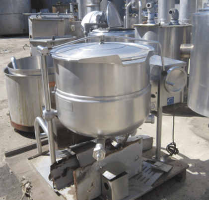 40 gallon Cleveland #KGL-40, Kettle, jacketed, gas-fired, 26" diameter x 24" deep, 2" bottom discharge, 50 - Image 1