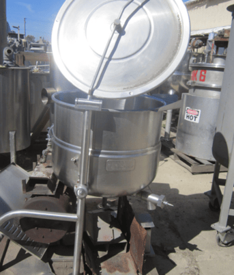 40 gallon Cleveland #KGL-40, Kettle, jacketed, gas-fired, 26" diameter x 24" deep, 2" bottom discharge, 50 - Image 4