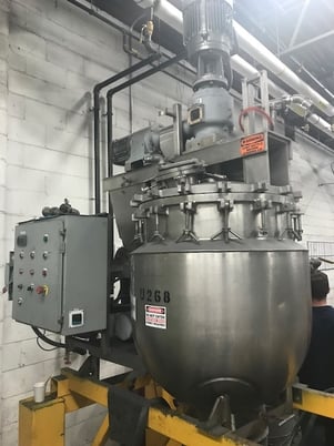 50 gallon JC Pardo & Sons, Vacuum Kettle w/Sweep & Scrape agitation, Stainless Steel, 15 psi @ 338&deg;F - Image 2