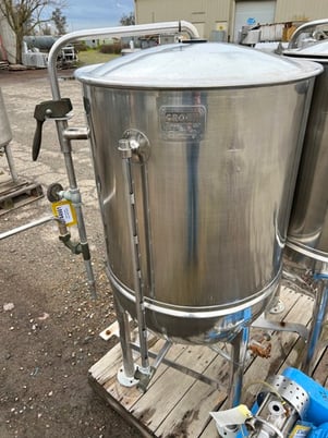 60 gallon Groen #KR-60 SP, Jacketed Kettle w/internal basket, Stainless Steel, 26" diameter x 36" deep Bowl - Image 1