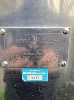 500 gallon Ce Howard Howard #3711, Stainless Steel Horizontal Tank, Trough Type, 42" wide x 75" long x 42" - Image 7