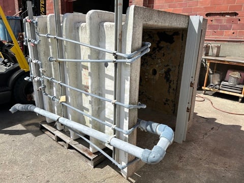 800 gallon RFP Tank, agitated OT/FB, 4' wide x 4' long x 7' deep - Image 1