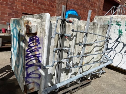 800 gallon RFP Tank, agitated OT/FB, 4' wide x 4' long x 7' deep - Image 4