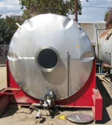 5000 gallon Stainless Steel Horizontal Tank, 88" diameter x 16' long, 18 coils 1" x 14' 6" - Image 3