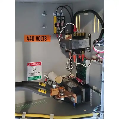 110 KVA Lors #1100AR-1-DV, spot welder, 28" depth, 2.5"arm diameter, 1-1/4"electrode,water cooling,S45015 - Image 5