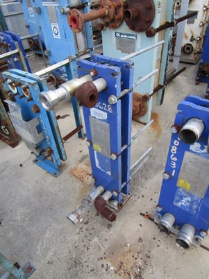 11 sq.ft., Alfa-Laval, TL3-PFG, plate heat exchanger, (17) plates, 150 psi, 300&deg;F - Image 1