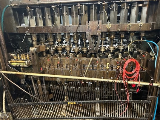 Platarg #912, ICOP transfer press, 6.5" stroke, 6" W chopper, strip & release on 11 stripper forks, air - Image 4