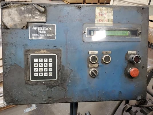 1-1/2" Teledyne Pines #1-1/2", vertical hydraulic tube bender,.065"wall thickness, #14237J - Image 4