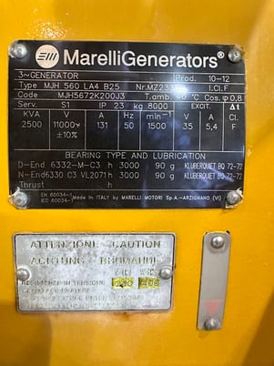2000 KW, Marelli, alternator - Image 5
