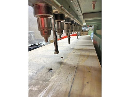 12 Spindle, Novy #1872V, Multi Spindle Vertical Boring Machine, 18" x 72' Table Hardwood, 0"-6" table stroke - Image 4