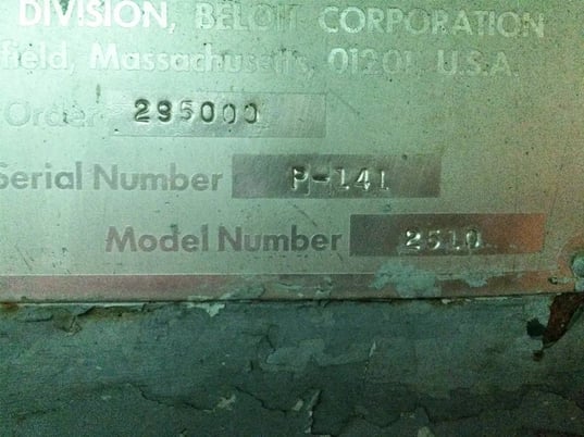 jones beloit #2510 pressmaster vertical, S/N P-141 - Image 10