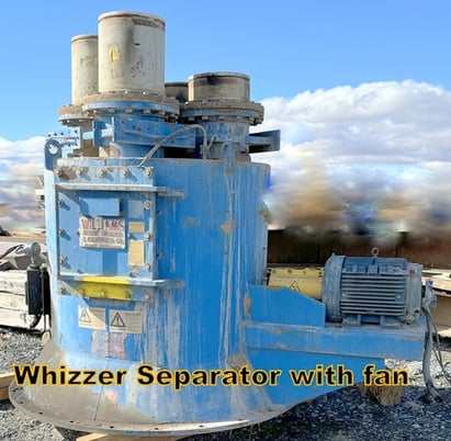 Williams Industrial pulverizer roller mills 200 HP with Whizzer separators & 400 HP main fan - Image 3