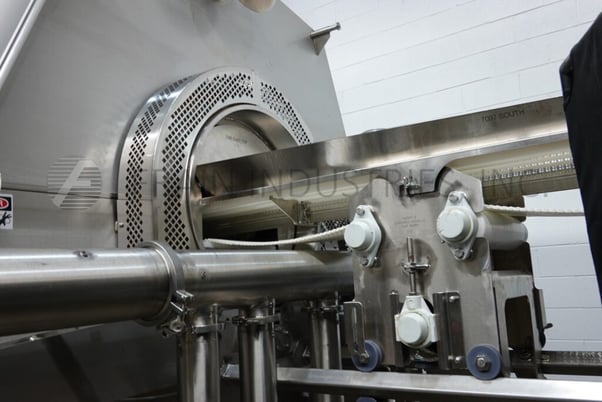 Lyco, pouch cooker rotary system, Stainless Steel contact parts, 72" OD x 96" long perforated drum, 2 HP - Image 2