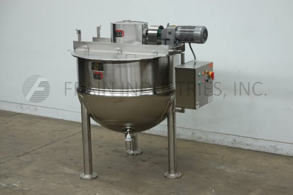 300 gallon Lee #300D9MS, 316 Stainless Steel jacketed double motion kettle, 54" dia. x 40" deep with 20" - Image 1