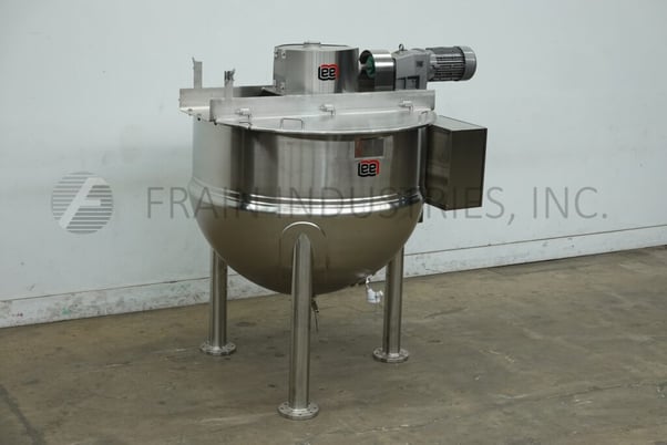 300 gallon Lee #300D9MS, 316 Stainless Steel jacketed double motion kettle, 54" dia. x 40" deep with 20" - Image 5