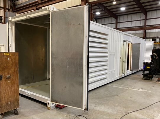40' High cube sound attenuated power module containers, 3" side wall insulation, new (6 available) - Image 3