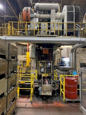 1000 Ton, Fukui #MSF-1000, mechanical single crank cold forging press, 11.1" stroke, 33.46" Shut Height, air - Image 2