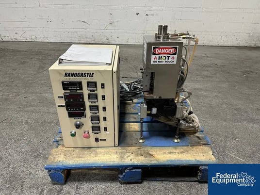Randcastle Microtruder #RCP-0375, Extruder, .375" diameter singled screw, 24:1 l/d, electrically heated, air - Image 1