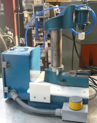 Air-Mite #AP4, Air-Mite Press Bench Air Clicker Press, 1.5 stroke custom, 110 electric switches, 120 psi - Image 1