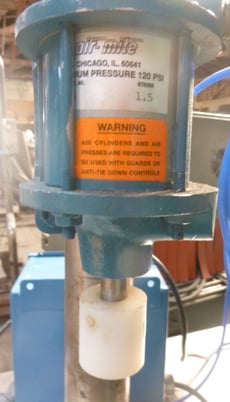 Air-Mite #AP4, Air-Mite Press Bench Air Clicker Press, 1.5 stroke custom, 110 electric switches, 120 psi - Image 4