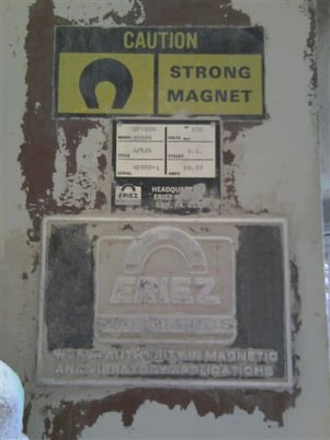 Eriez #CF-1005, Magnetic Separator, 49" diameter Ring, 8000 gauss, 32 kW, 5 HP, 1988 - Image 6
