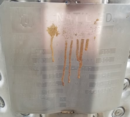 25 gallon Walker, Stainless Steel Dimple-Jacketed Tank, 17.5" diameter x 22.5" straight side, 1.5" center - Image 6