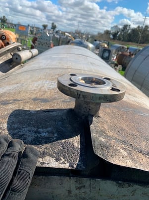 2100 gallon Stainless Steel Tank, 6' diameter x 10' H, 2" magnesium silicate insulation, 24" diameter Flanged - Image 8