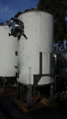 450 gallon 316L Stainless Steel Insulated Carbon Bed Filter Tank, Stainless Steel, 42" diameter x 78" - Image 2