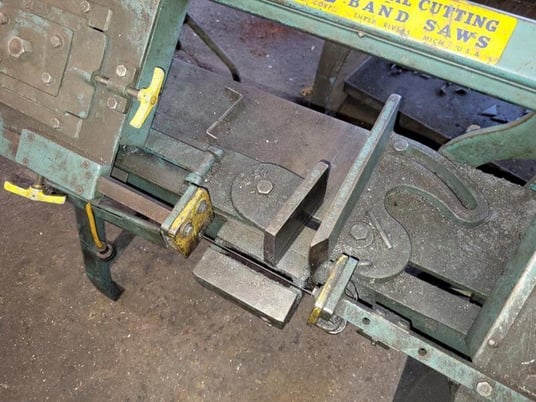 9.5" x 11" Wellsaw #58B, portable bandsaw, 1/2" x.025" x7' 9" blade, 76-141-268 SFPM, S/N 7885 - Image 5