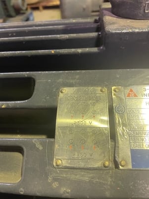 150 HP 1800 RPM Teco Westinghouse, Frame 447TZ, TEFC BB, 2300/4160 Volts - Image 2
