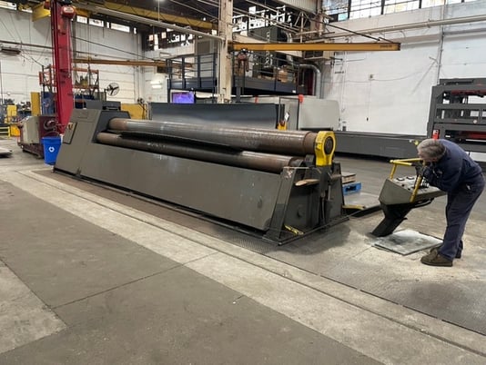 192" x 1/2" Materfab, 4-roll hydraulic plate roll - Image 1