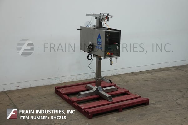Axon #EZ-130, automatic, tamper evident shrink neck bander or sleeve label applicator with Model EZ-36 shrink - Image 1