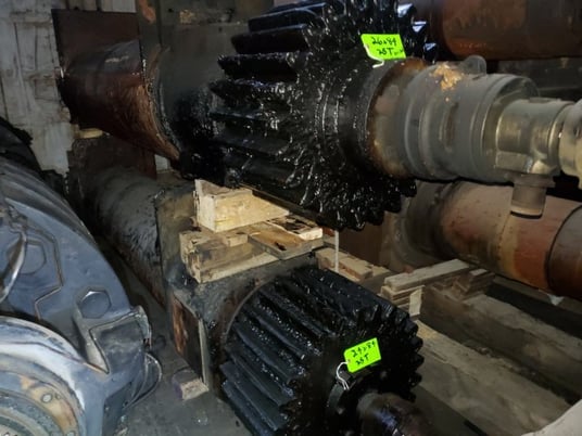 24" x 84" Farrel, rubber mill, cored for cooling, 17" bushing journals, smooth surface - Image 1