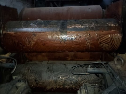 24" x 84" Farrel, rubber mill, cored for cooling, 17" bushing journals, smooth surface - Image 4