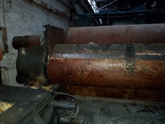 24" x 84" Farrel, rubber mill, cored for cooling, 17" bushing journals, smooth surface - Image 5