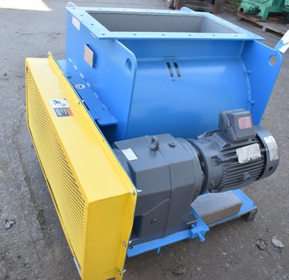 14" x 30" Allied Blower rotary airlock rubber tip, metal wheel rotary valve - Image 1