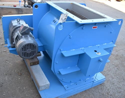 14" x 30" Allied Blower rotary airlock rubber tip, metal wheel rotary valve - Image 3
