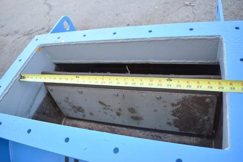 14" x 30" Allied Blower rotary airlock rubber tip, metal wheel rotary valve - Image 5