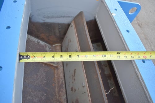 14" x 30" Allied Blower rotary airlock rubber tip, metal wheel rotary valve - Image 6