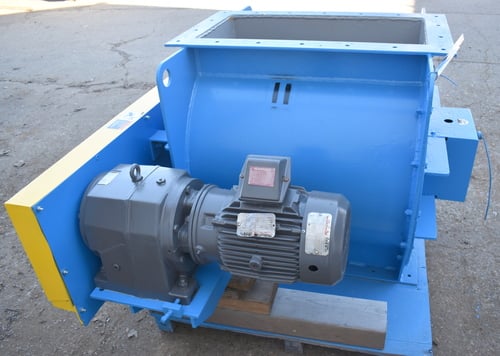 14" x 30" Allied Blower rotary airlock rubber tip, metal wheel rotary valve - Image 8