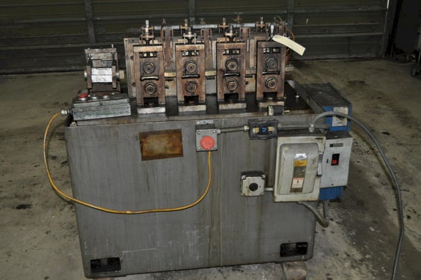 4 Stand, Urafco #M-1-1/4-C, rollformer, 5" roll space, 1.25" shaft diameter, 1.75" vertical adj., 7" - Image 1