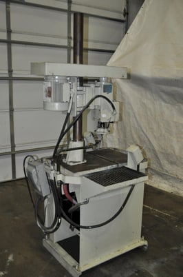 Ettco #ATU-4, lead screw tapper, 4" stroke, 20.5" x21" table, 26" vertical clearance, coolant, foot pedal - Image 2