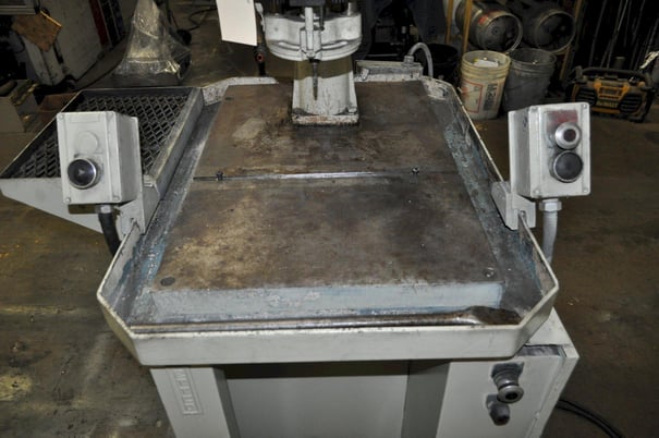 Ettco #ATU-4, lead screw tapper, 4" stroke, 20.5" x21" table, 26" vertical clearance, coolant, foot pedal - Image 6