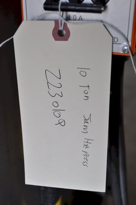 10 Ton, Hydraulic C-Frame Press, 6" stroke, 4" adj., 17.5" x17" bed, 1994 - Image 2