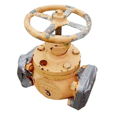 3" Ammonia Valve, Handle diameter: 9" Inlets/outlets: (2) 3" diameter - Image 2