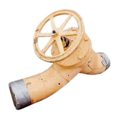 6" Ammonia Valve, Handle diameter: 12" Inlets/outlets: (2) 6" diameter Ports - Image 2